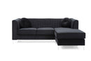 Delray 75in Sofa, Black