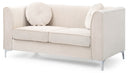 Delray 65in Loveseat, Ivory