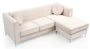 Delray 75in Sofa, Ivory