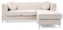 Delray 75in Sofa, Ivory