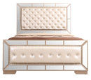 Hollywood Queen Box Spring Bed, Pearl