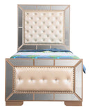 Hollywood Twin Box Spring Bed, Pearl