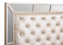 Hollywood Twin Box Spring Bed, Pearl