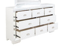 Hollywood 8-Drawers Dresser, Pearl
