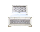 Hollywood King Box Spring Bed, Silver Champagne