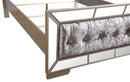 Hollywood Queen Box Spring Bed, Silver Champagne