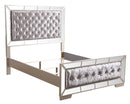 Hollywood Queen Box Spring Bed, Silver Champagne