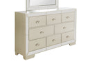 Hollywood 8-Drawers Dresser, Silver Champagne