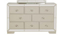 Hollywood 8-Drawers Dresser, Silver Champagne
