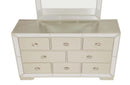 Hollywood 8-Drawers Dresser, Silver Champagne