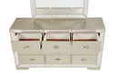 Hollywood 8-Drawers Dresser, Silver Champagne