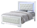 Hollywood_Hills Full Box Spring Bed, Silver Champagne