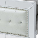 Hollywood_Hills Queen Box Spring Bed, Silver Champagne