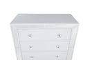 Hollywood_Hills 5-Drawers Chest, Silver Champagne