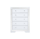 Hollywood_Hills 5-Drawers Chest, Silver Champagne