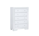 Hollywood_Hills 5-Drawers Chest, Silver Champagne
