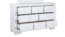 Hollywood_Hills 8-Drawers Dresser, Silver Champagne