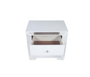 Hollywood_Hills 2-Drawers Nightstand, Silver Champagne
