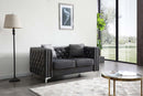 Paige 63in Loveseat, Gray