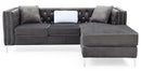 Paige 87in Sofa, Gray