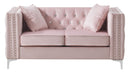 Paige 63in Loveseat, Pink