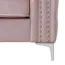 Paige 63in Loveseat, Pink