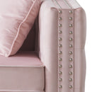 Paige 63in Loveseat, Pink