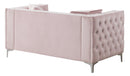 Paige 63in Loveseat, Pink