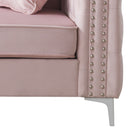 Paige 86in Sofa, Pink