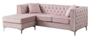 Paige 87in Sofa, Pink