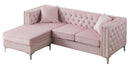 Paige 87in Sofa, Pink