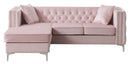 Paige 87in Sofa, Pink
