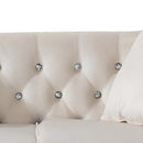 Paige 63in Loveseat, Ivory