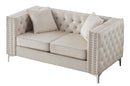 Paige 63in Loveseat, Ivory