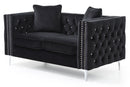 Paige 63in Loveseat, Black
