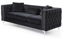 Paige 86in Sofa, Black