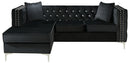 Paige 87in Sofa, Black