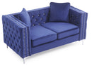Paige 63in Loveseat, Blue