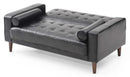 Andrews 60in Loveseat, Black