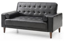 Andrews 60in Loveseat, Black