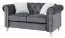 Raisa 60in Loveseat, Gray