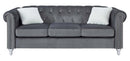 Raisa 83in Sofa, Gray