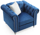 Raisa  Chair, Navy Blue
