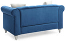 Raisa 60in Loveseat, Navy Blue