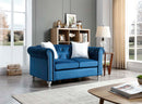 Raisa 60in Loveseat, Navy Blue