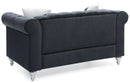 Raisa 60in Loveseat, Black