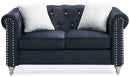 Raisa 60in Loveseat, Black