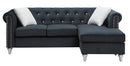 Raisa 82in Sofa, Black