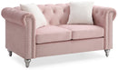 Raisa 60in Loveseat, Pink