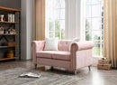 Raisa 60in Loveseat, Pink